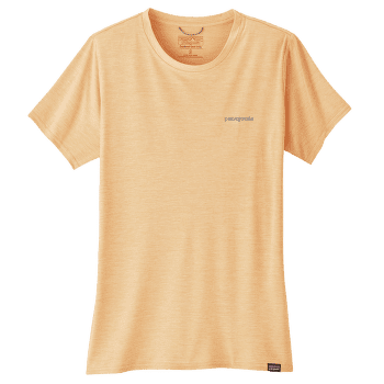 Triko krátký rukáv Patagonia Cap Cool Daily Graphic Shirt Waters Women Boardshort Logo: Sandy Melon X-Dye
