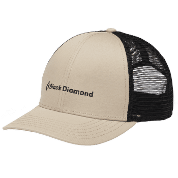 Šiltovka Black Diamond BD Trucker Hat Khaki-Black-BD Wordmark