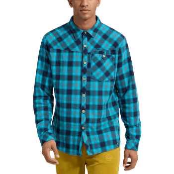 Košeľa dlhý rukáv La Sportiva RAMBLER FLANNEL SHIRT Men Deep Sea/Tropic Blue