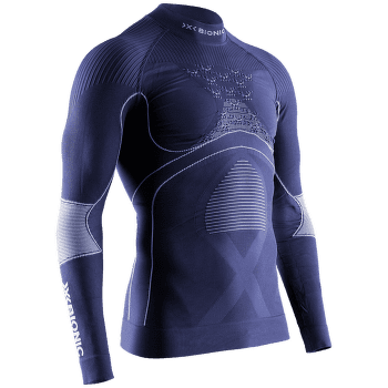 Triko dlouhý rukáv X-Bionic Energy Accumulator 4.0 Shirt Turtle Neck Men Marine/Optical White