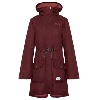 Kabát Kari Traa Tesdal Parka Women BURGUNDY RED