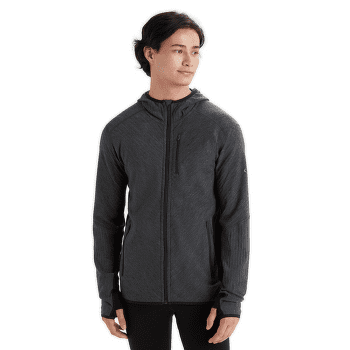 Pulover Icebreaker Descender LS Zip Hood Men Jet HTHR/Black