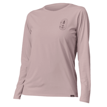 Triko dlouhý rukáv Patagonia Cap Cool Daily Graphic Shirt Lands Long Sleeve Women Clean Climb Bloom: Echo Purple