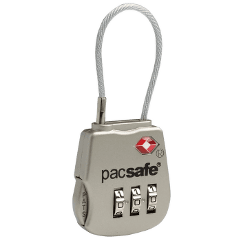 Zámek Pacsafe Prosafe 800 Combination Cable Padlock 705 SILVER