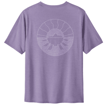 Triko krátký rukáv Patagonia Cap Cool Daily Graphic Shirt - Waters Forgotten Island: Concrete Purple X-Dye