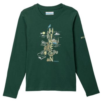 Triko dlouhý rukáv Columbia Dobson Pass™ Long Sleeve Graphic Tee Boys Rain Forest, Hike On 325