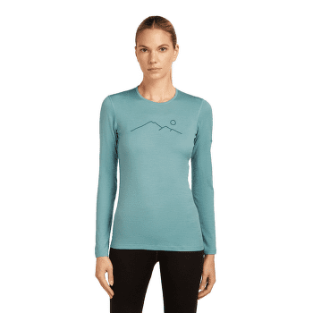 Triko dlouhý rukáv Icebreaker Merino 200 Oasis LS Crewe Rainer Ridge Women SUMMIT