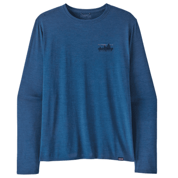 Triko dlouhý rukáv Patagonia L/S Cap Cool Daily Graphic Shirt Men 73 Skyline: Clement Blue X-Dye