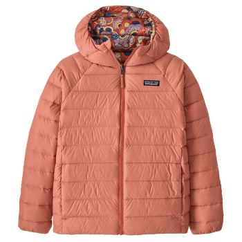 Bunda Patagonia Reversible Down Sweater Hoody  Kids River River: Potters Red