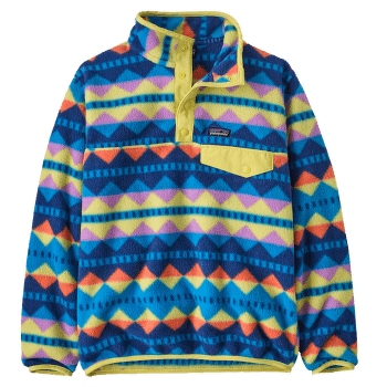 Mikina Patagonia Lightweight Synch Snap-T Pullover Kids Diamond Stripe: Uplift Blue