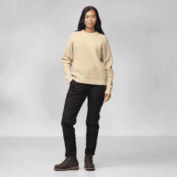 Svetr Fjällräven Övik Waffle Knit Women Light Beige
