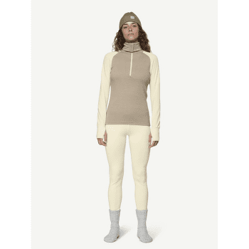 Pulover Devold Expedition Merino Silk Zip Women 000B  OFFWHITE/STONE
