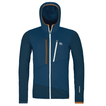 Bunda Ortovox FLEECE GRID HOODY MEN 54201 deep ocean