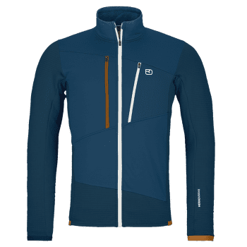 Bunda Ortovox FLEECE GRID JACKET MEN 54201 deep ocean
