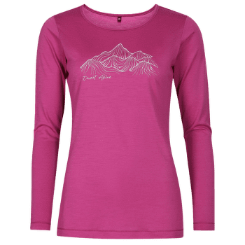 Tričko dlhý rukáv Direct Alpine Furry Long Lady 2.0 orchid (Silent hills)