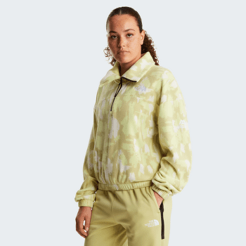 Mikina The North Face MOUNTAIN ATHLETICS FLEECE 1/4 ZIP-PRIN Women DQD DEEP CYPRESS PAINTED MOUNTAINS PRINT