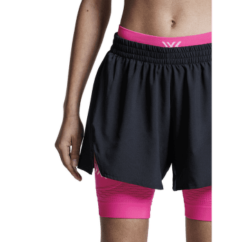 Kraťasy X-Bionic X-BIONIC® EFFEKTOR 2IN1 SHORTS WOMEN X BLACK/NEO PINK