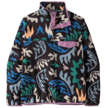 Mikina Patagonia Lightweight Synch Snap-T Pulover Women Kaleido: Black