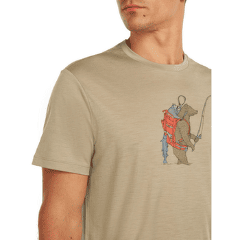 Tričko krátky rukáv Icebreaker Merino 150 Tech Lite SS Tee Bear Catch Men OBSIDIAN