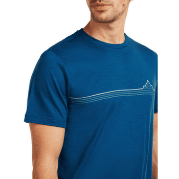 Tričko krátky rukáv Icebreaker Merino 150 Tech Lite SS Tee Range Stripes Men ATLANTIS