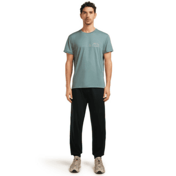 Tričko krátky rukáv Icebreaker Merino Blend Core SS Tee Single Line Camp Men BLUE ASH