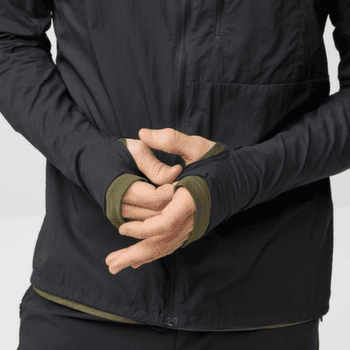 Bunda Fjällräven BERGTAGEN WINDSHELL JACKET MEN Black