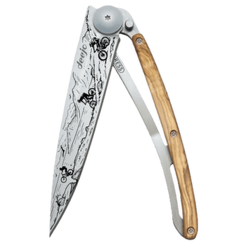 Nůž Deejo Tattoo olive wood Mountain Bike