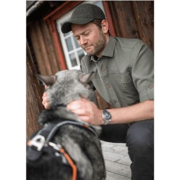 Košeľa krátky rukáv Aclima LeisureWool Short Sleeve Shirt Men Navy Blazer