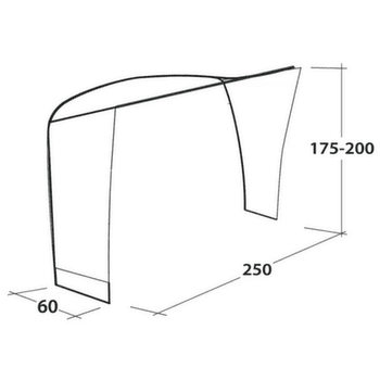 Prístrešok Outwell Fastlane 300 Vehicle Connector