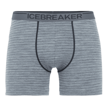 Boxerky Icebreaker Anatomica Boxer Men Gritstone HTHR/Black/Stripe