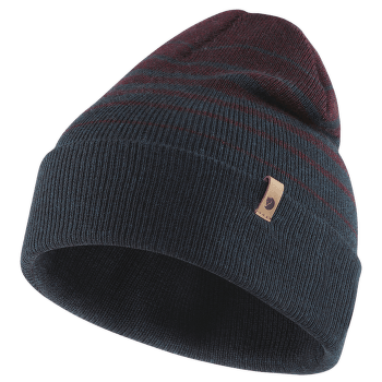 Čiapka Fjällräven Classic Striped Knit Hat Dark Navy-Dark Garnet