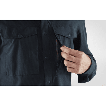 Košeľa dlhý rukáv Fjällräven Abisko Trekking Shirt Men Dark Navy
