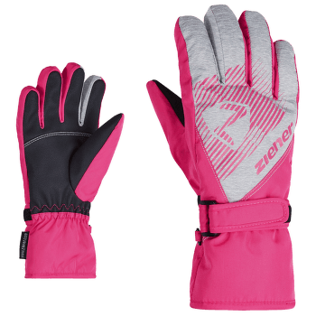 Rukavice Ziener LOFIR AS® JUNIOR light melange - pop pink