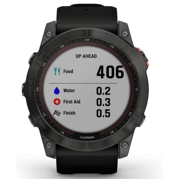 Hodinky Garmin fenix 7X Solar Gray/Black Silicone Band