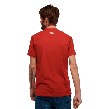 Triko krátký rukáv Black Diamond Mountain Logo SS Tee Men Red Rock