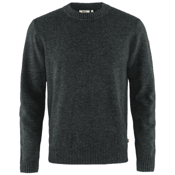 Sveter Fjällräven Övik Round-neck Sweater Men Dark Grey 030