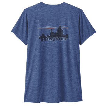 Tričko krátky rukáv Patagonia Cap Cool Daily Graphic Shirt Women 73 Skyline: Current Blue X-Dye