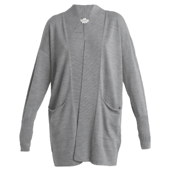 Svetr Icebreaker Merino Iseo Long Cardigan Sweater Women Metro HTHR