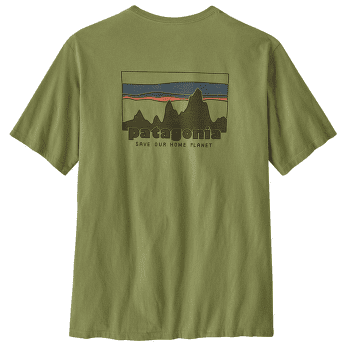 Triko krátký rukáv Patagonia 73 Skyline Organic T-Shirt Men Buckhorn Green