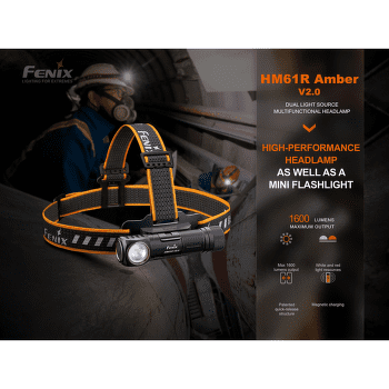 Čelovka Fenix HM61R Amber V2.0