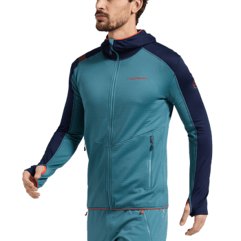 Mikina La Sportiva UPENDO HOODY Men Carbon/Lime Punch