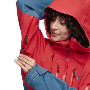 Bunda Black Diamond Recon LT Shell Women Coral Red-Creek Blue