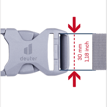 Pracka deuter Buckle 30D HI/TR/AL grey