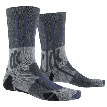 Ponožky X-Bionic X-SOCKS® TREK PATH ULTRA LT SOCKS Opal Black/Dolomite Grey Melange