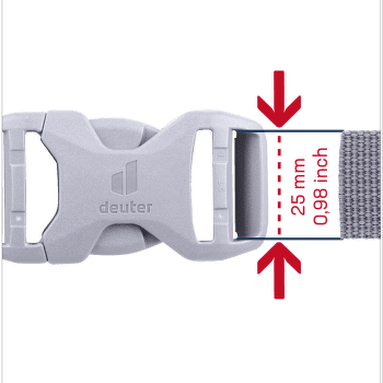 Pracka deuter Buckle 25D HI/TR/AL grey