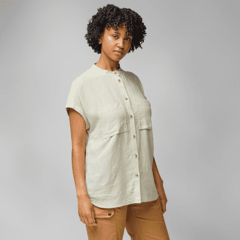 Košeľa krátky rukáv Fjällräven Övik Hemp Shirt SS Women Chalk White