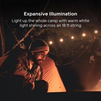 Svítilna BioLite Solar String 18’ Warm White