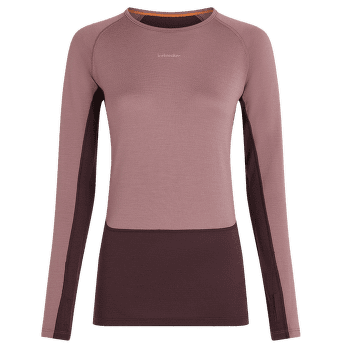 Triko dlouhý rukáv Icebreaker Merino 260 ZoneKnit™ LS Crewe Women JAVA/SUMMIT/CB