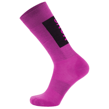 Ponožky Mons Royale Unisex Atlas Merino Snow Sock Purple Bolt