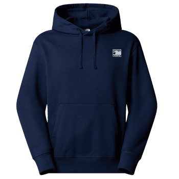 Mikina The North Face MOUNTAIN LOGO RELAXED HOODED SWEATSHIR Men SUMMIT NAVY